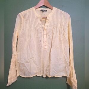J.Crew Pintuck Bib Blouse with Camisole – Size M